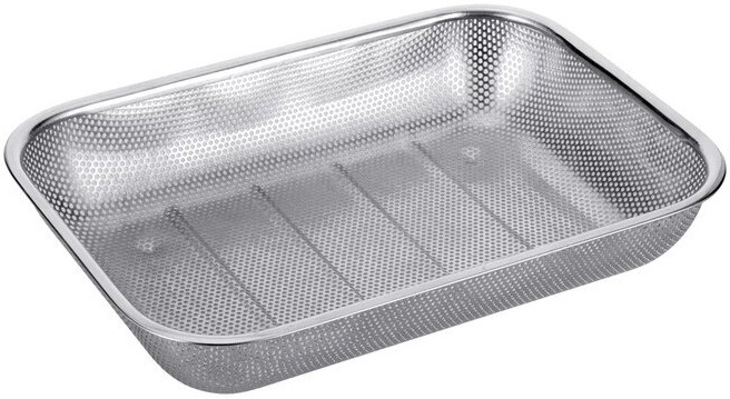 Дуршлаг 93-PRO-23-29 прямоуг. 29*24*6,5см (нерж.)   PRONTO