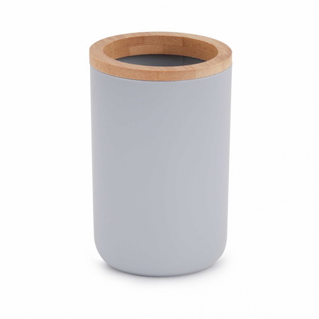 Стакан д/зуб.щеток БАМБУК М8054 (серый)