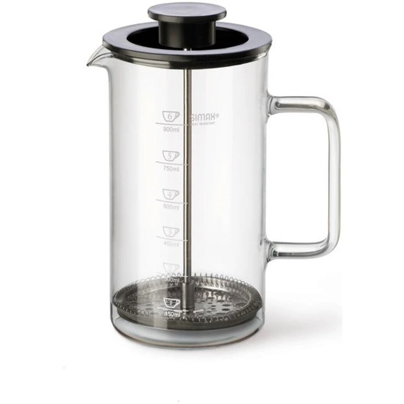 Чайник заварочный (френч-пресс)  SIMAX 1,0л. СИС003 203 жаропр.стекло