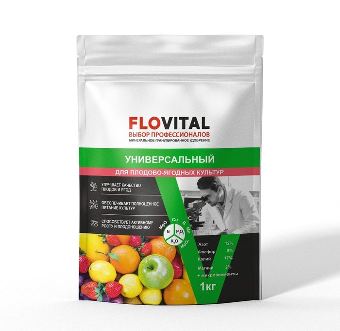 Удобрение д/плодово-ягодных деревьев 0,8кг. ФЛОВИТАЛ