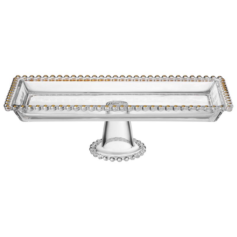 Блюдо 345-506 "GOLDEN CHARM" на ножке (30*13*9,5см.) ВД