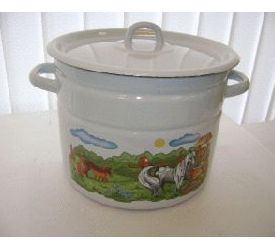 Кастрюля эмал.  5,5л. 1617/4 (Н) Маг