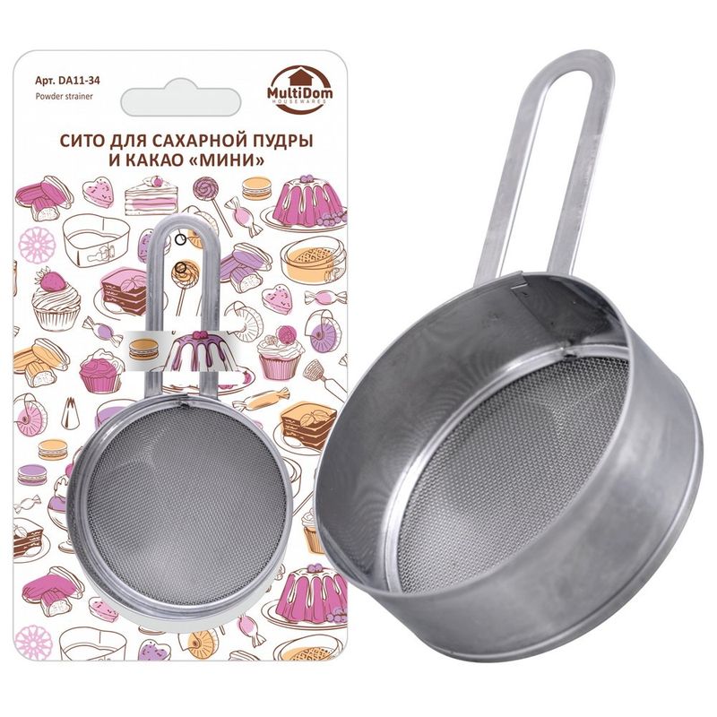 Сито д/сахарной пудры и какао DA11-34 "Мини" (нерж.) Мд.