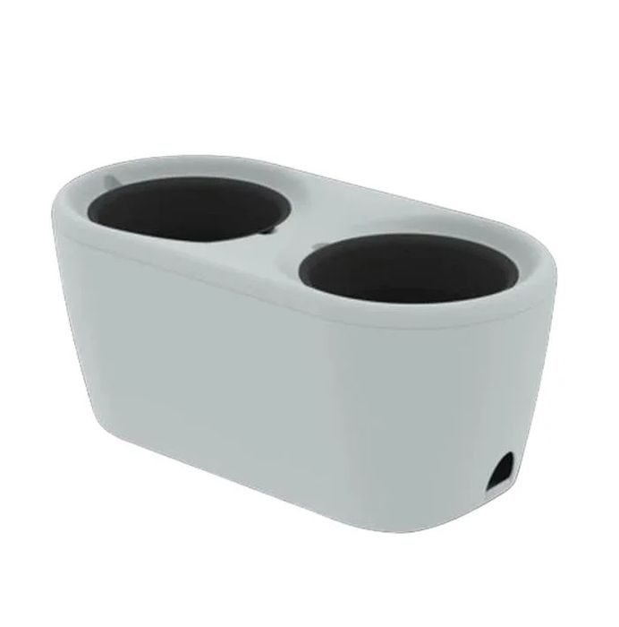 Система кашпо "Дивный сад" 4,0л.*2 АП 691 53*26,5*23см. (белый) (с  системой прикорневого полива)