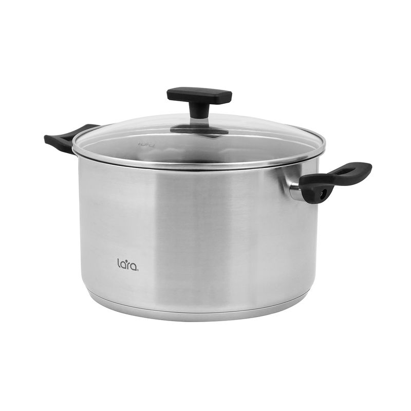 Кастрюля LARA LR02-249 5,1л. Веста (нерж. ст/кр.)