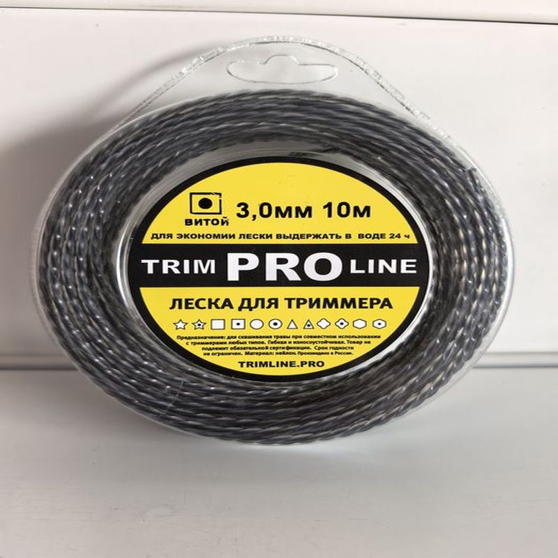 Леска Квадрат d3,0мм. 10м. Duoline витая с сердечником блистерТЛ