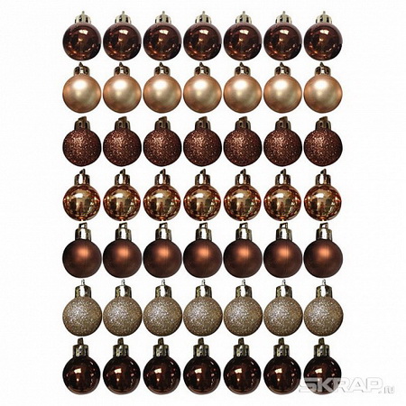 Шары "Торжество" (набор 49шт.) d3см. 007481 (медный) Скр.