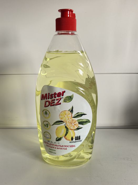 Гель д/посуды MISTER DEZ "Лимон" 1,0л. 1944 .