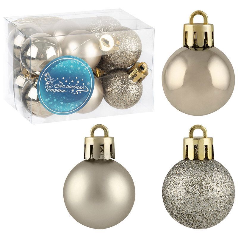 Шары SYQA-0123162-05 (набор 12шт.) d3см. 106315 (серебряная шампань) Скр. Шары SYQA-0123162-05 (набор 12шт.) d3см. 106315 (серебряная шампань) Скр.