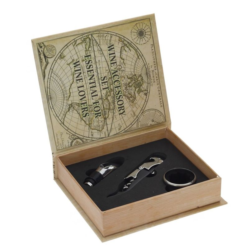 Набор д/вина 816684 (3пр.) в шкатулке-книге (Р)