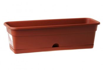 Ящик балконный  60см. с подд. КН3221Т (Терракот)