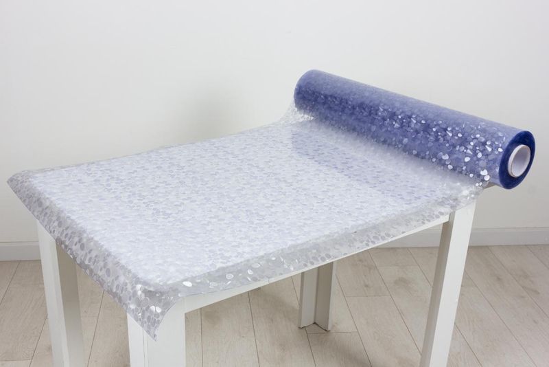 Покрытие д/стола Table Mat Камушки транспарент (0,8*20м.) TD 142-001 (4977)