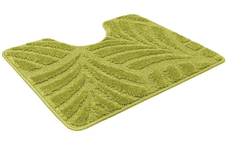 Коврик д/туалета SH РР 60*50см. зеленый чай 842940/837335/855575 (с вырезом) Ш