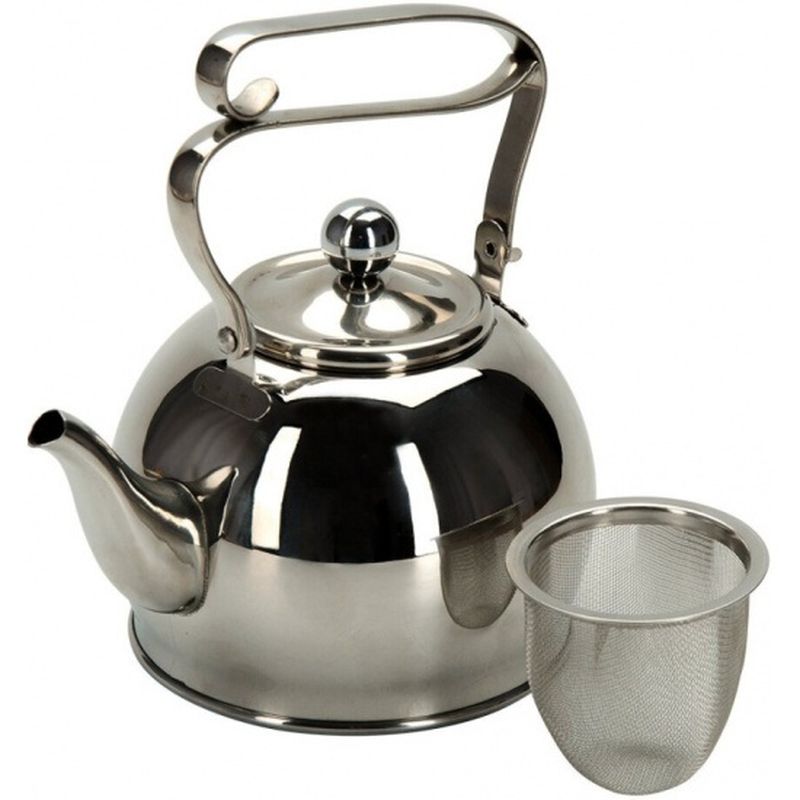 Чайник заварочный нерж. 94-1509 0,8л. с ситечком PROMO