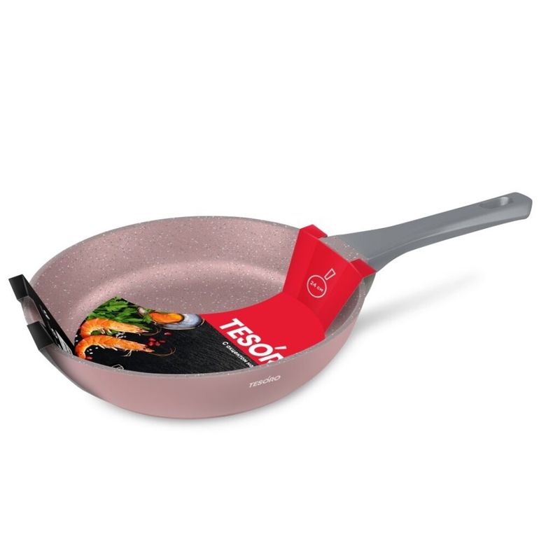 Сковорода С-П d240мм. "Tesoro Florence" total pink TF1624tp а/пр.