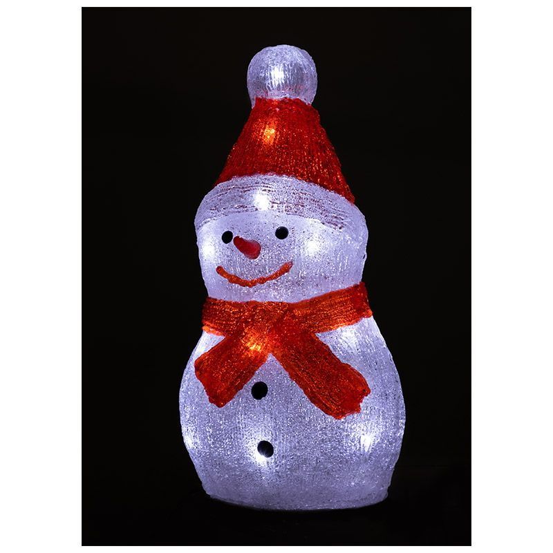 Фигурка "Снеговик" 106187 светодиод. 20LED (27*15*11см.) СКР
