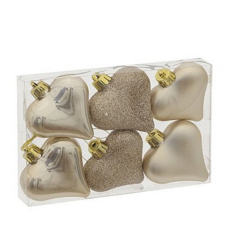 Подвесн.украш. "Сердце" 753611 (набор 6шт.) (золото) Р