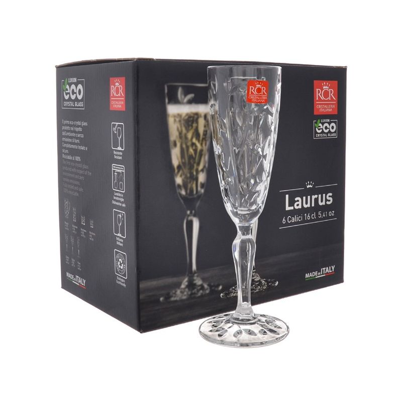 Набор фужеров Laurus 56934 180мл. (6шт.) д/шампанского RCR