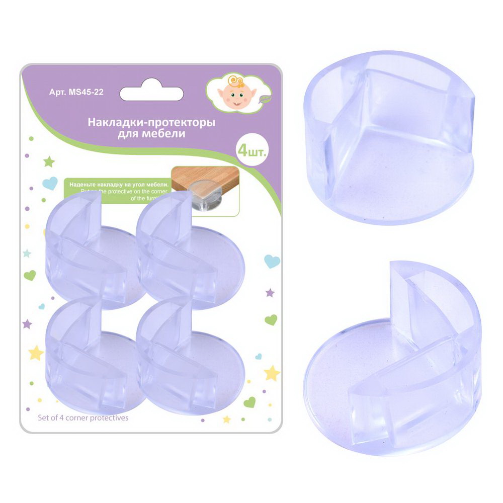 Накладки-протекторы для мебели d=4см. NY45-28 (4шт.) Мд