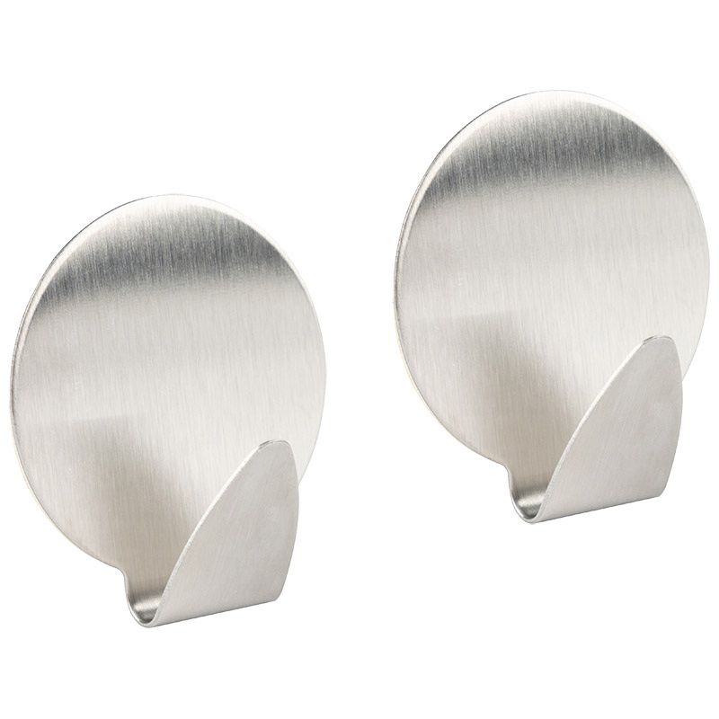 Набор крючков "Круг" 105888 (2шт.) самоклеющиеся (нерж.)Скр.