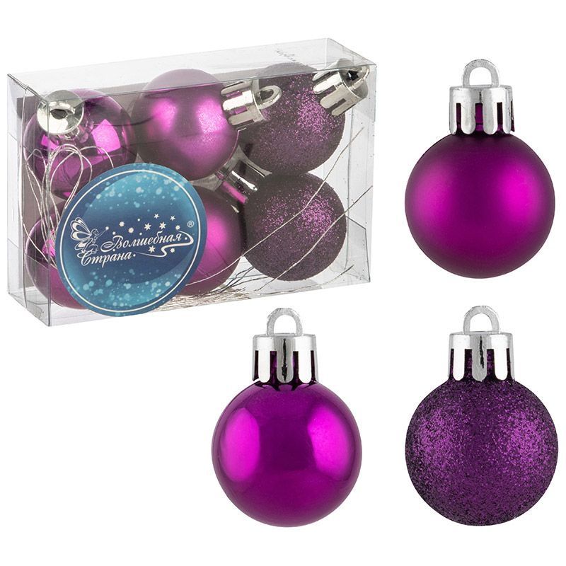 Шары SYQA-0123120-10 (набор 6шт.) d3см. 106303 Скр.