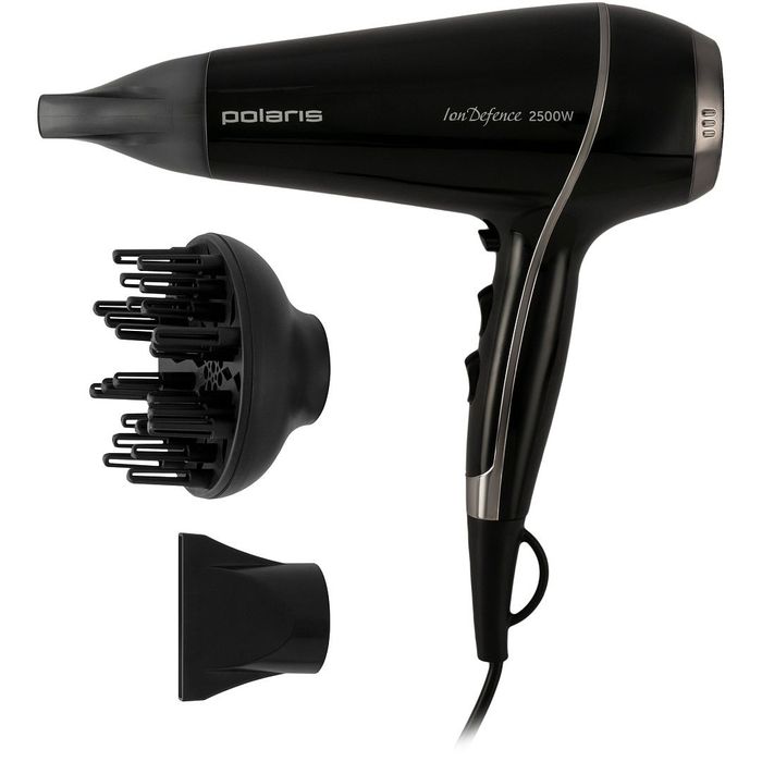 Фен POLARIS PHD 2503ТDi 2,5кВт. (4 темп. режима, 2 скор.))