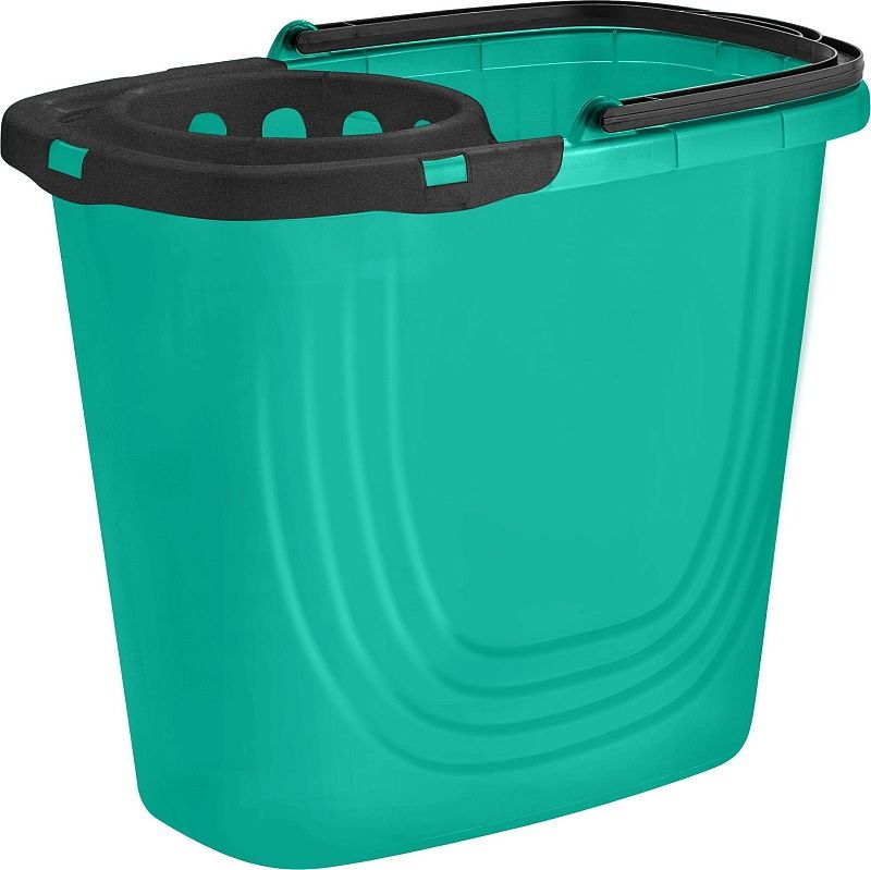 Ведро 10л. пл. "Disco" с отжимом. ПЦ1118 (прямоуг.)