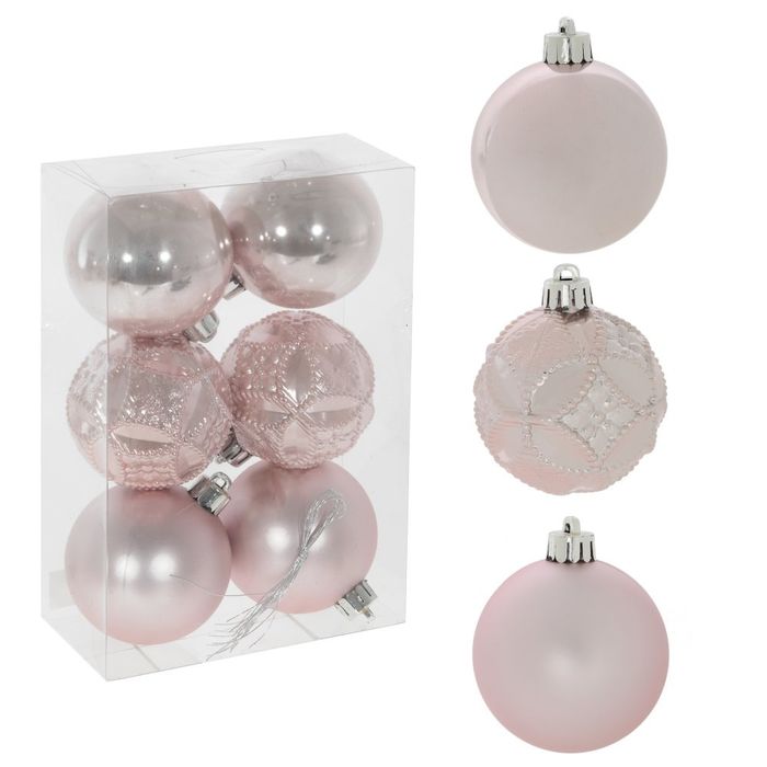 Шары (набор 6шт.) d6см. 753634 (розовый) Р