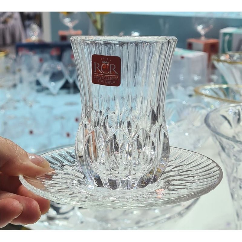 Набор армудов Adagio 68429 140мл. (2 армуда+ 2 блюдца)  RCR