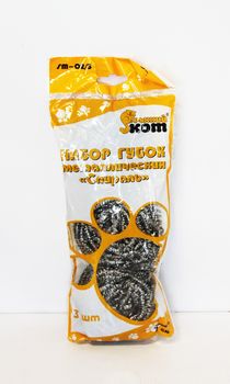 Губка металлич. SМ-02/3 001741 спираль (набор 3шт.) Скр.