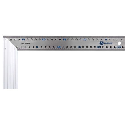 Угольник столярный 300мм 243-608 КОБАЛЬТ нерж.