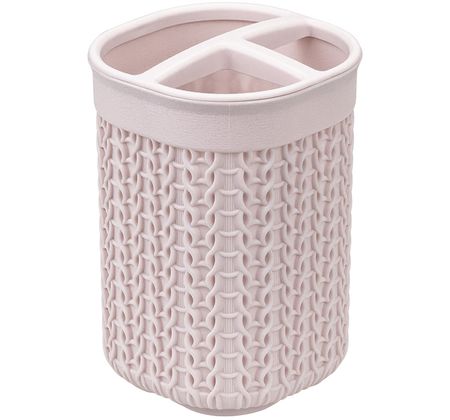 Подставка д/зубн. щеток ВЯЗАНИЕ КН2240ЧР (чайная роза)