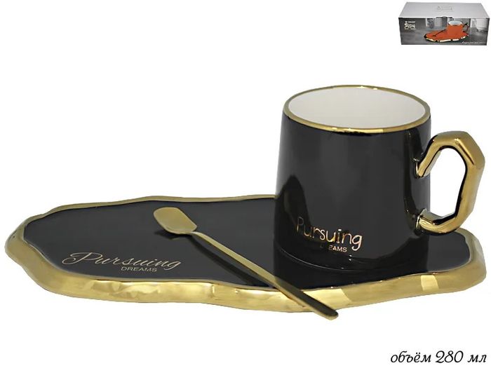 Чайная пара 106-082 +ложка (подар. уп.)