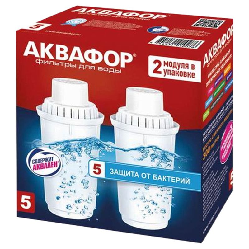 Сменная кассета "АКВАФОР В 100-5" (2шт.)