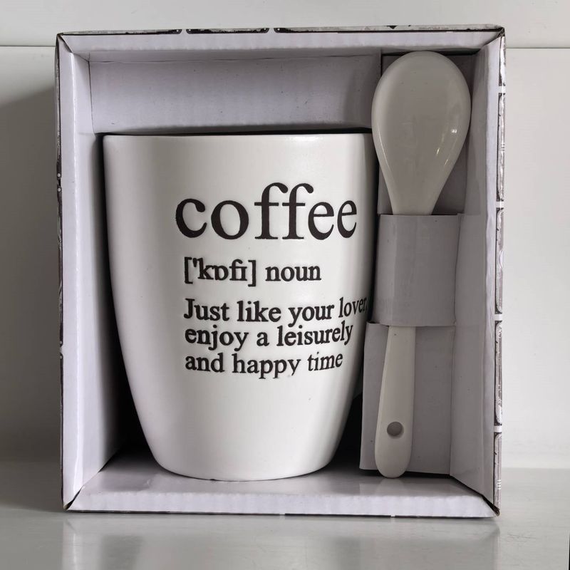 Кружка Бочка с ложкой "Настроение вкуса" R03H/4600 001531 340мл. (КС)