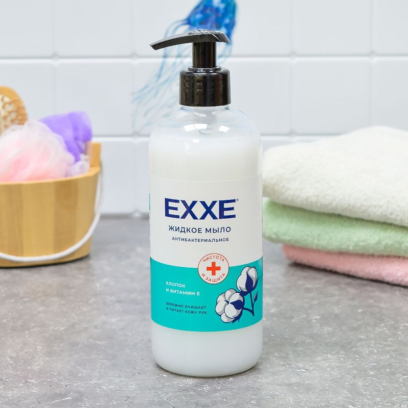 Жидкое мыло EXXE "Хлопок и Витамин Е" 8027 500мл.