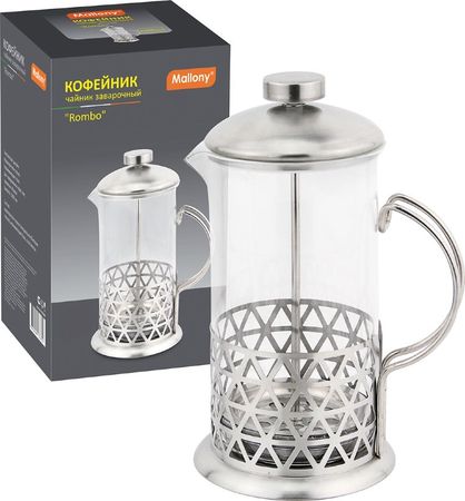 Чайник заварочный (френч-пресс) 0,8л ROMBO 005487 Mallony
