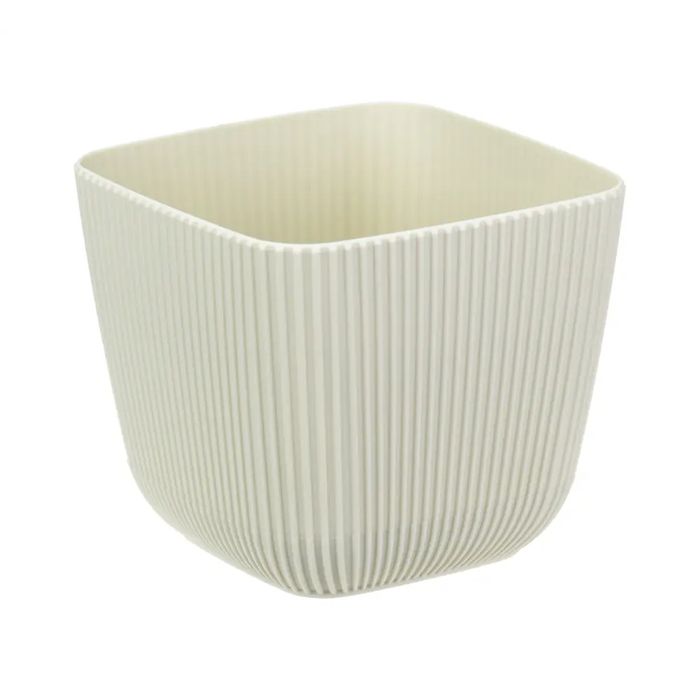 Кашпо ПИКАНТО  1,8л. 15*15см. КН3209БР (белый ротанг)