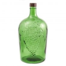 Бутыль стекл.  5,0л. БК-38 "Виноград" зеленая с крышкой