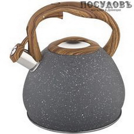 Чайник нерж. AK-522 3,0л. со свист. цв. корпус ALPENKOK