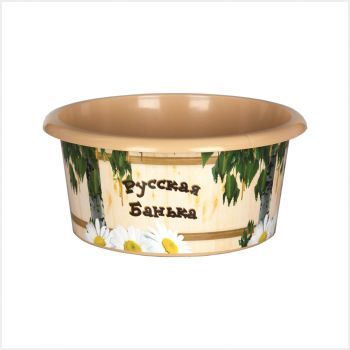 Таз пл. 10л. "Русская банька" М2554