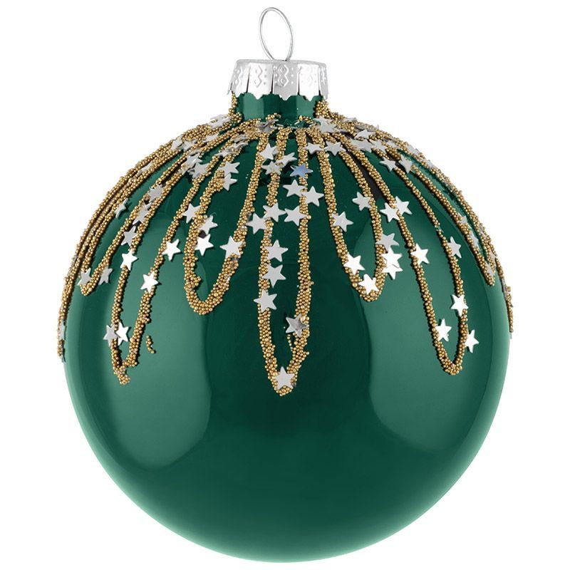 Шар "Конфетти" d8см. 108548 (темно-зеленый) Скр.