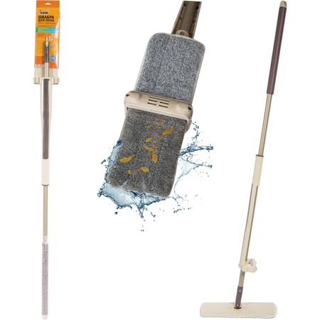 Швабра WRING микрофибра 004654 (с механизмом отжима) Скр