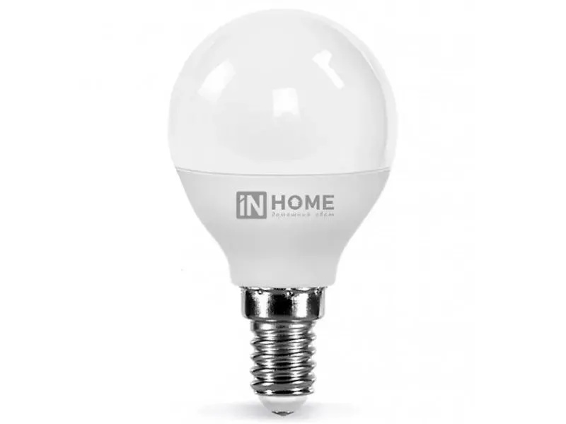 Лампа светодиодная  8,0Вт. LED ШАР-VC Е14 3000К 760Лм. IN HOME