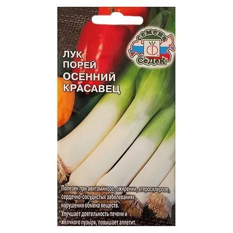 Лук порей ОСЕННИЙ КРАСАВЕЦ 1,0г. (СеДек)