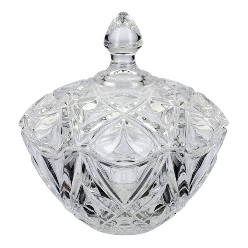 Сахарница DSTG1058-5 d=13см.  DELLI GLASS (стекло)