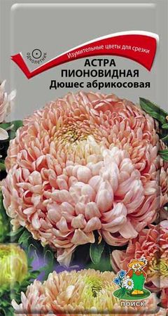 Астра Пионовидная ДЮШЕС абрикосовая 0,3гр. (Поиск)