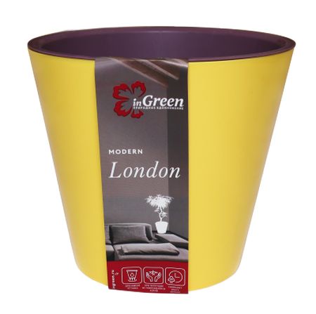 Горшок д/цв. "London"16,0л. d330мм ПЦ6207СГ (спелая груша и морозная слива) с кашпо на колесиках Горшок д/цв. "London"16,0л. d330мм ПЦ6207СГ (спелая груша и морозная слива) с кашпо на колесиках