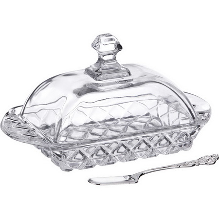 Масленка 195-129 "Muza " +нож (17*11*9см) ВД