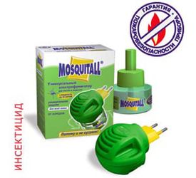 Комплект: прибор+жидкость от комаров MOSQUITALL "Универсальная защита" 45 ночей  30мл. 90797/07-076